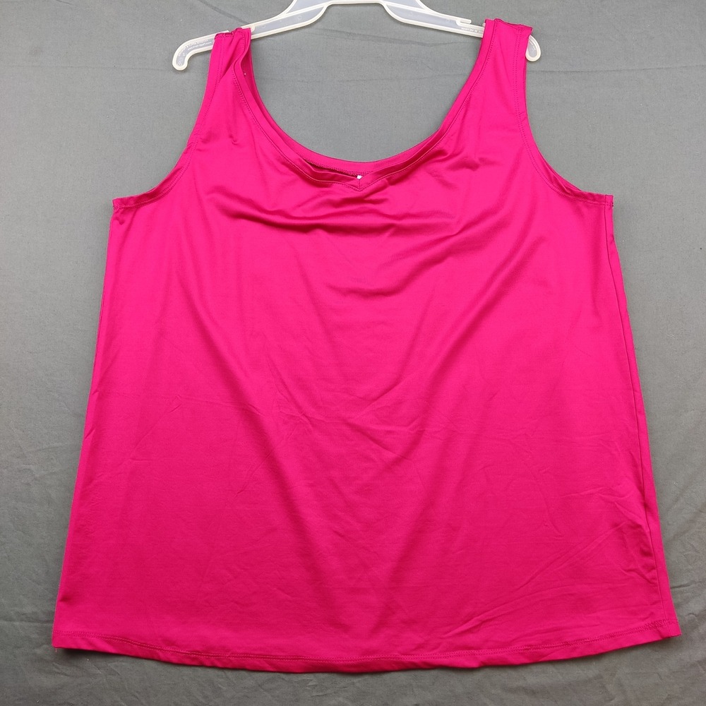 Avenue Tank Top Women‎ 18/20 Scoop Neck Sleeveless Nylon Spandex Basic Layer